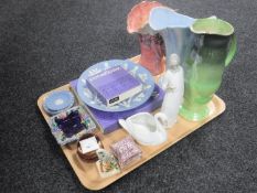 A tray of Wedgwood jasperware,