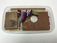 A Second World War group of four medals to 1094909 Private E D Crow, Gordon Highlanders,