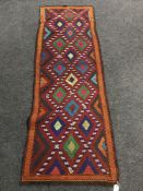 A Suzni Kilim runner,