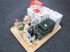 A tray of Wade Collector's Club boxed figures,