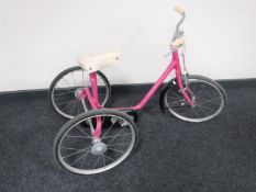 A twentieth century Triang tricycle