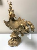 A gilt metal table centrepiece,