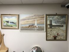 A framed John J. Kerr oil on board, St.