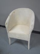 A painted loom armchair