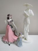 Three Coalport figures, Joan,
