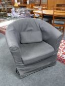 A contemporary tub chair