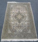 A Kashmir part silk rug,