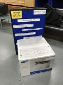 A boxed Samsung colour laser printer as new,