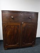 A George III inlaid mahogany linen chest