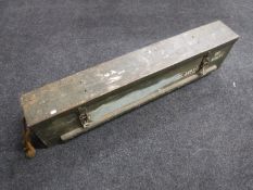 A mid twentieth century military crate