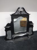 A sideboard mirror back