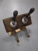 Two vintage beer pumps