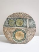 A Troika wheel vase, signed AJ,