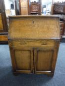 An oak bureau