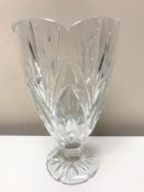 A Waterford crystal vase