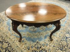 A Victorian mahogany oval table,