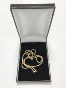 A 9ct gold fancy link necklace together with the matching bracelet, 10.4g.