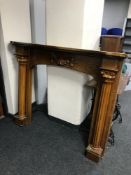 An oak fire surround