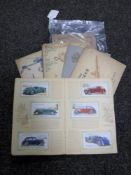 Eleven albums of cigarette cards : John Player - An Album of Motor Cars (Second Series),
