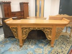A Chinese carved altar table,