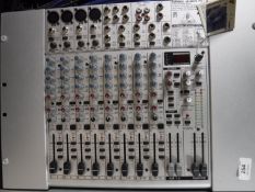 A Eurorack UB1622 FX Pro sound mixer