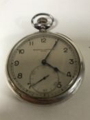 A large silver Vacheron and Constantin deck watch, HS 26102 used on the hydrographic surveys.