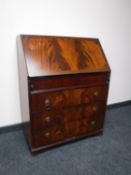 A mahogany Regency style bureau