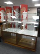 A mid 20th century shop display cabinet