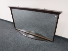 An overmantel mirror