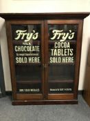 A Victorian and later mahogany bookcase - 'Fry's Milk Chocolate',