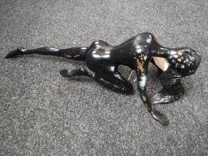 An Art Deco style metal figure,