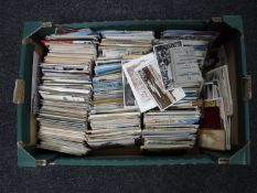 A box of a large quantity of old postcards