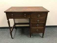An Edwardian inlaid mahogany lady's desk,