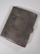 A sterling silver cigarette case