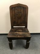 An early twentieth century ecclesiastical chair