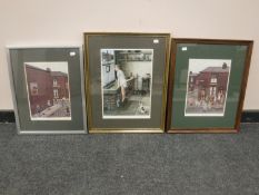 Four colour prints after Tom Dobson, each signed in pencil.