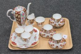 A tray of Royal Grafton Gainsboro' sixteen-piece tea set