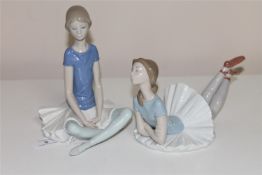 Two Lladro ballerinas (2)
