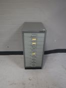 A Bisley ten drawer index chest