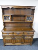 An oak Old Charm kitchen dresser