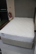 A 4'6 storage divan with a Sensaform 3000 mattress