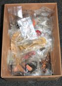 A box of a large quantity of costume jewellery