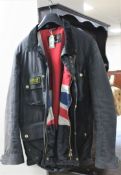A Gents Barbour International wax jacket,