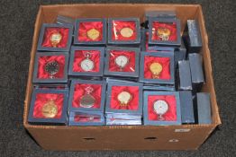 A box of approximately ninety modern,