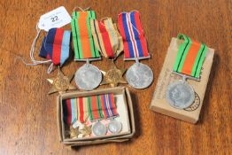 A WWII medal group issued to J.