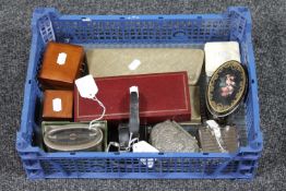 A collection of costume jewellery, wrist watches, yellow metal chain etc.