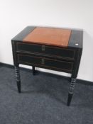 An early 20th century painted clerk's desk