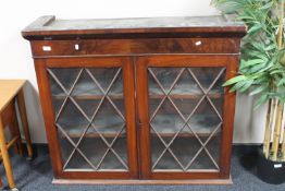 A Victorian mahogany bookcase top