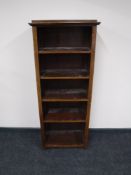 A late 19th century mahogany bookcase