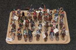 A tray of Del Prado military figures on horseback